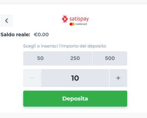 casino satispay deposito